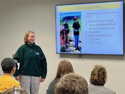 Makena presents at UCCS OIS Information session