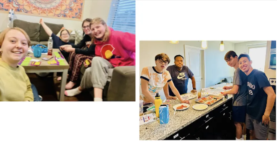 OIS Students in their apartments living independently